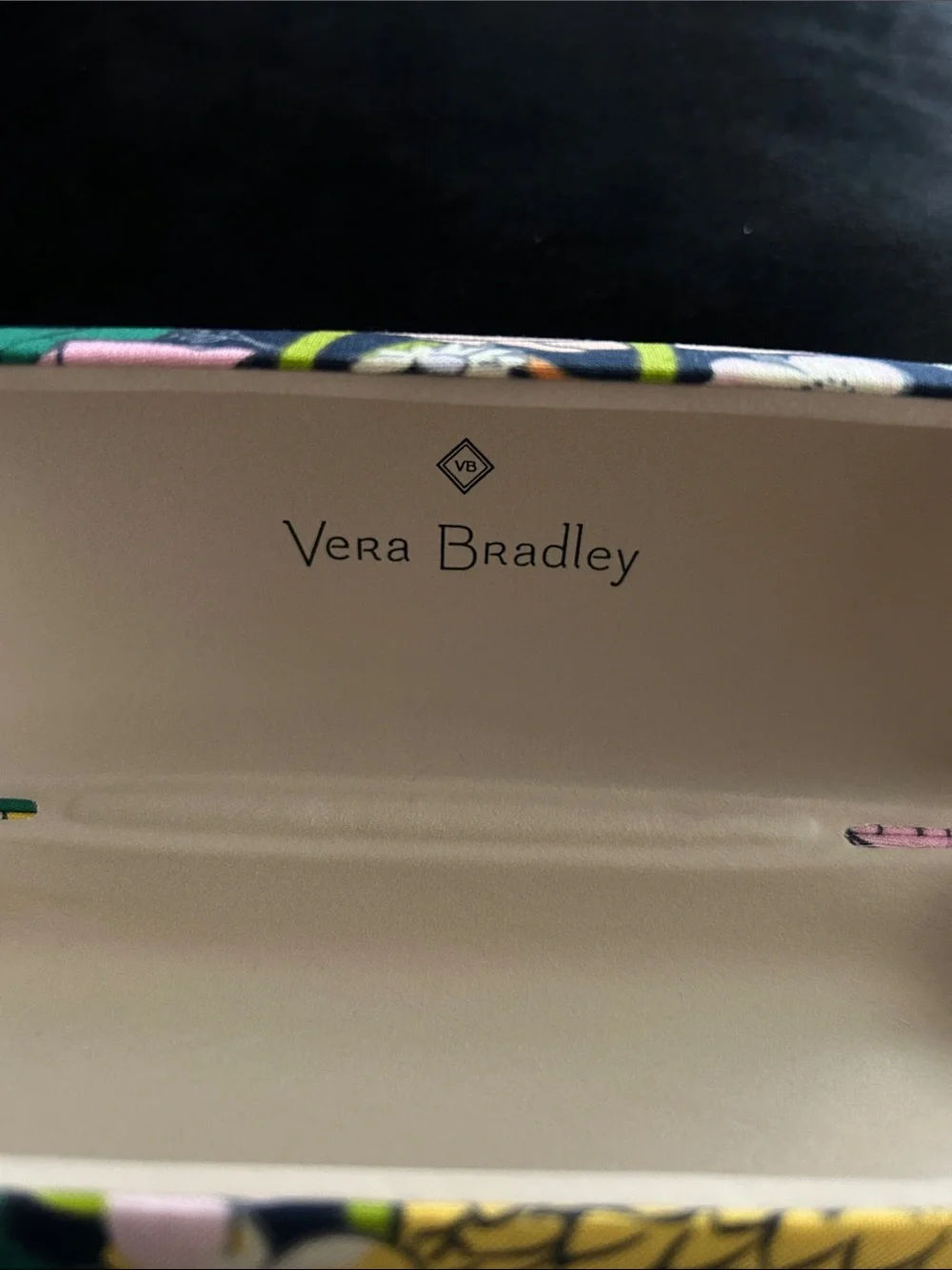 Vera Bradley Floral Eyeglass Case - Peach, Pink & Green